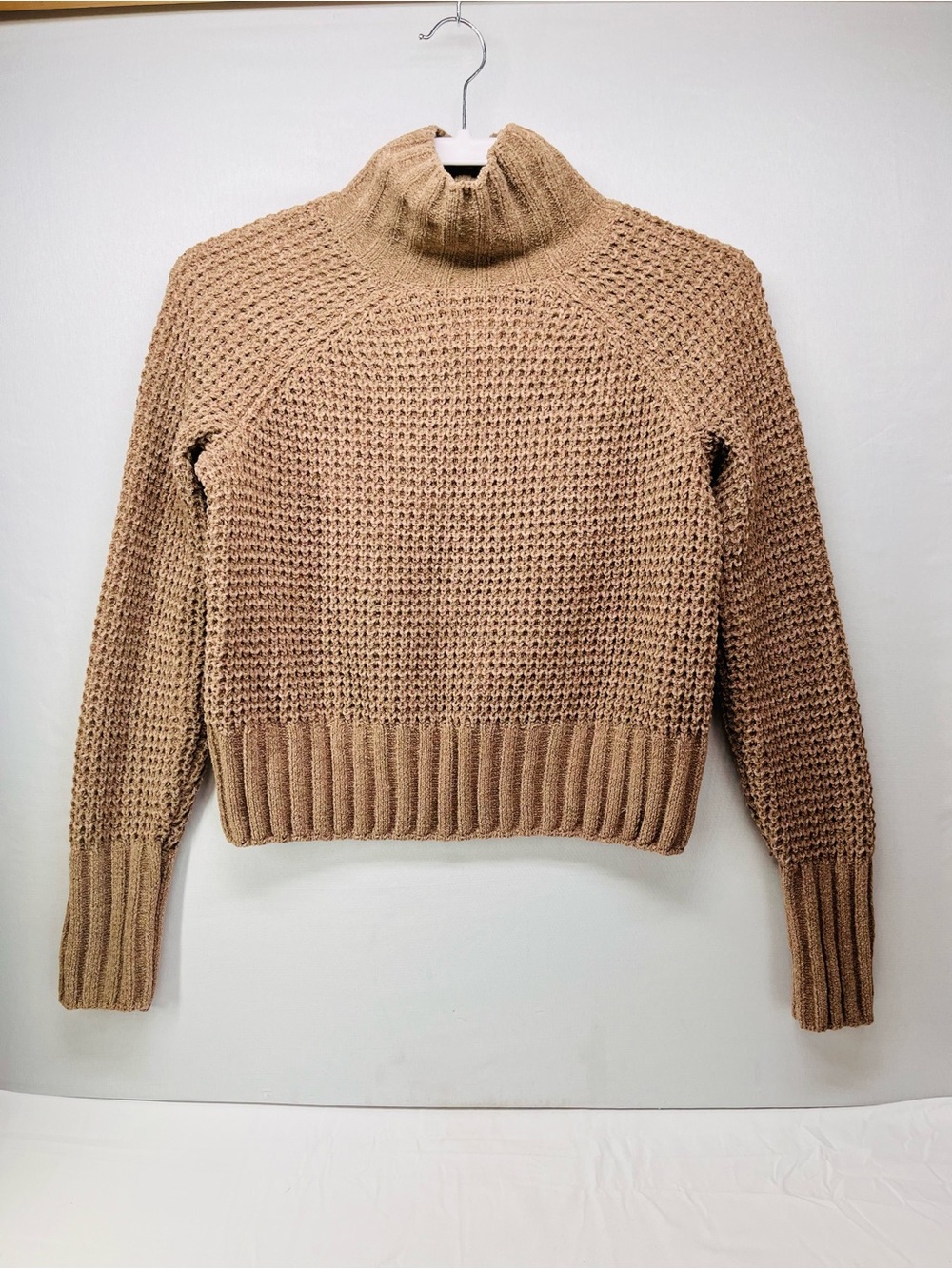 Hippie Rose Camel Knit Turtleneck Sweater